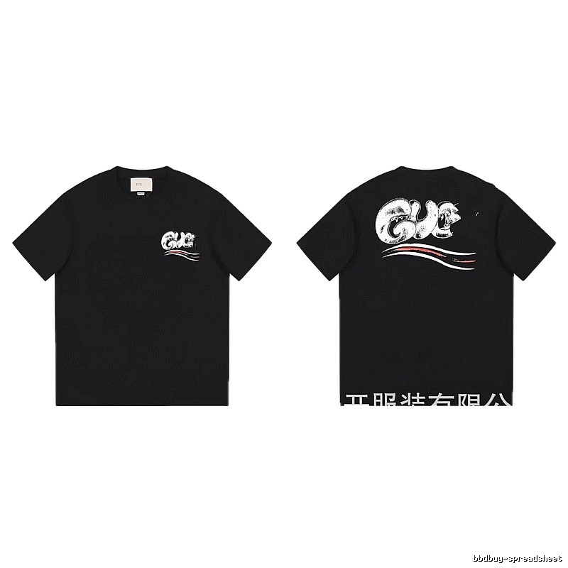 Balenciaga Graffiti Street Style Black T-Shirt