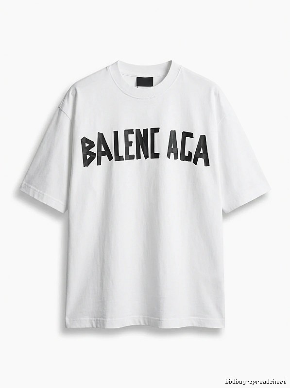 Balenciaga minimalist style white T-shirt
