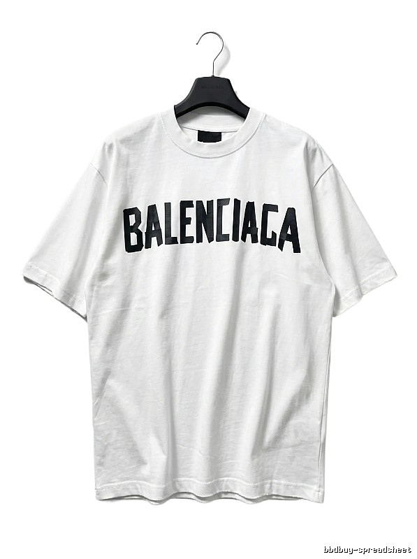 Balenciaga minimalist style white T-shirt