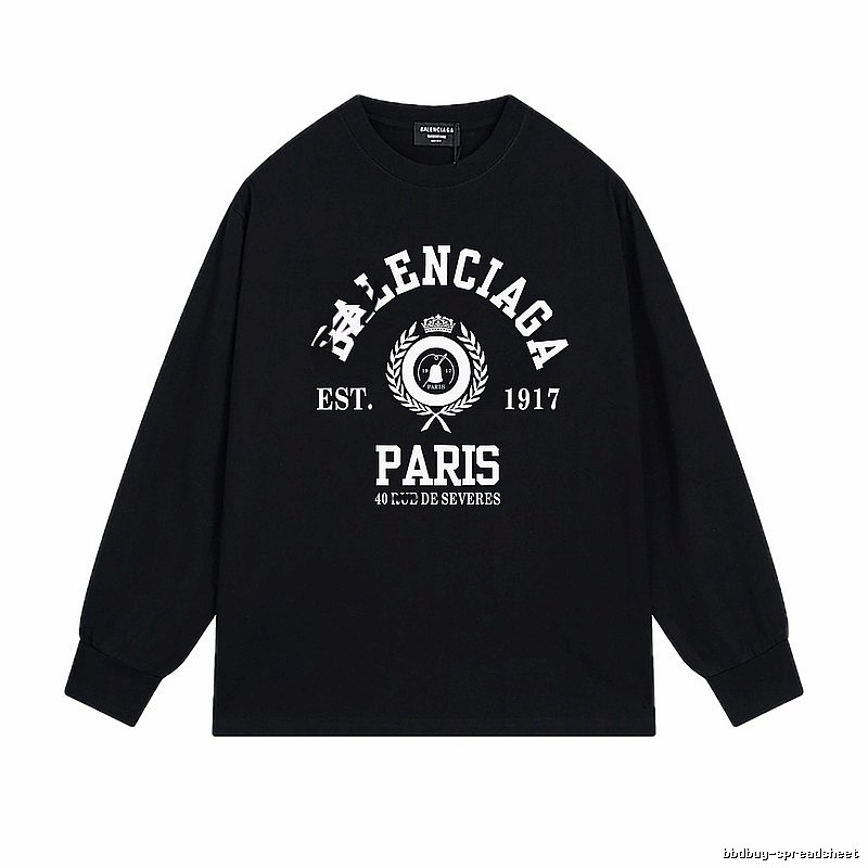 Balenciaga retro black long-sleeve