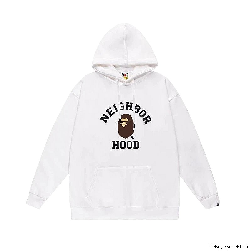 Bape Ape series white hoodie