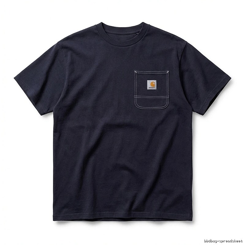Carhartt minimalist style navy blue T-shirt