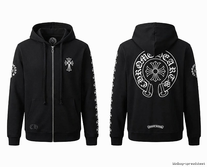 Chrome Hearts Cross Trendy Cool Black Sweatshirt