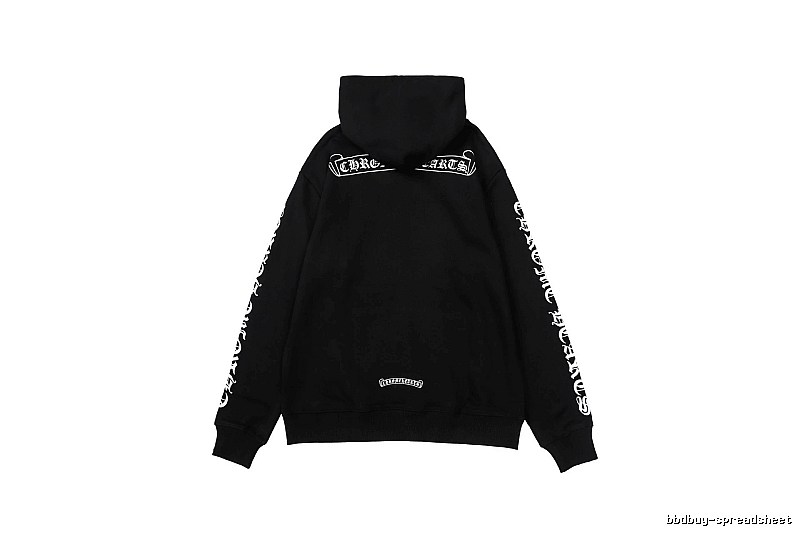 Chrome Hearts Statement Cross graphic hoodie Black Blue Cross for Outdoor Plans