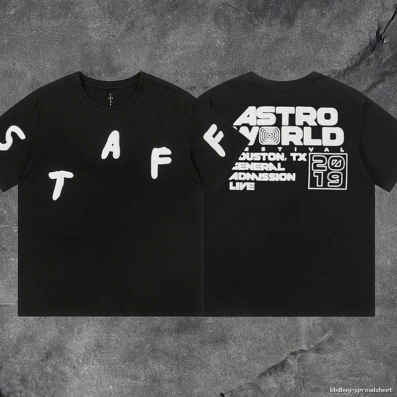 Denim Tears Black Graphic T-Shirt Summer Styling