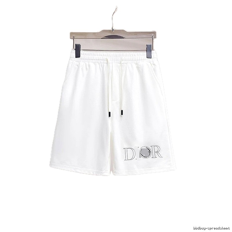 Dior Letter Print Casual Style White Shorts