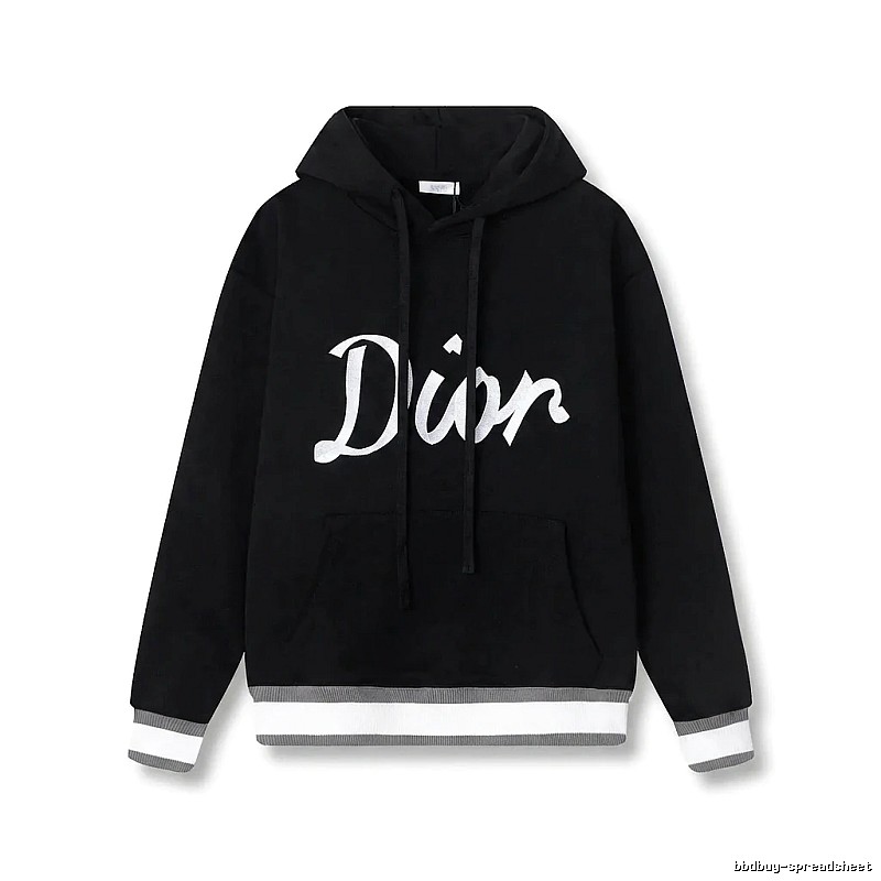 Dior letter-style black sweatshirt