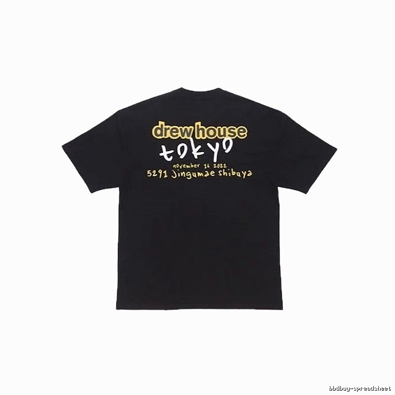 DrewHouse Tokyo Limited Street Style Black T-Shirt