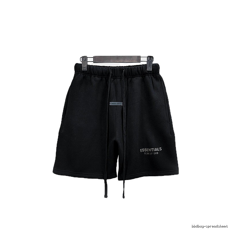 ESSENTIALS Basic Black Shorts