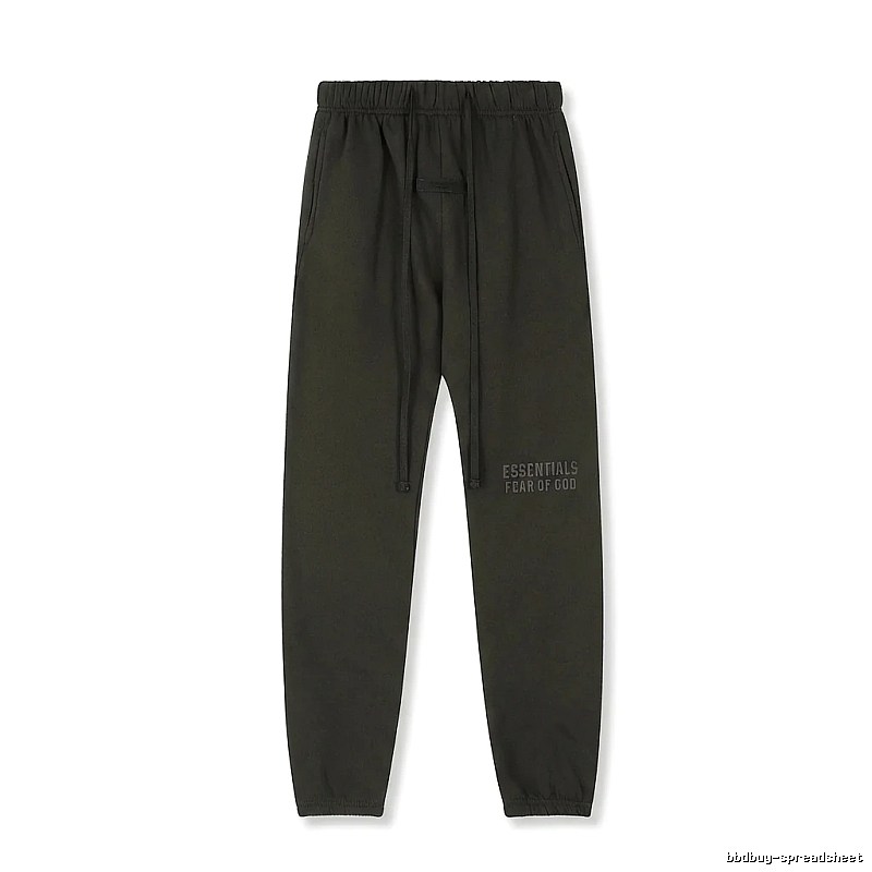 ESSENTIALS minimalist style dark gray sweatpants