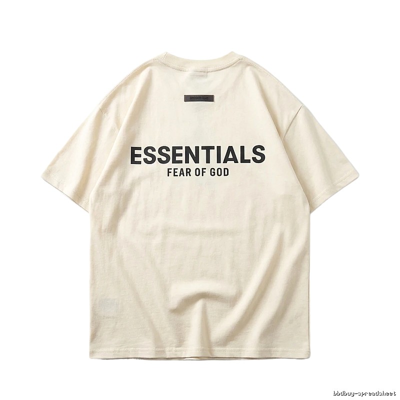ESSENTIALS minimalist style off-white T-shirt