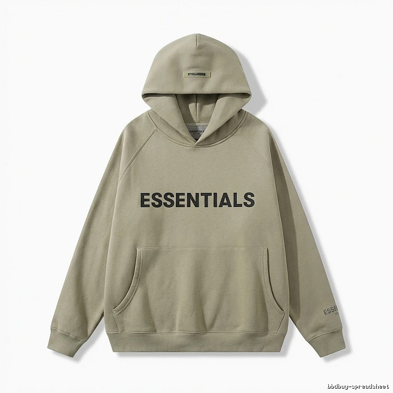 ESSENTIALS Simple Style Grey Hoodie