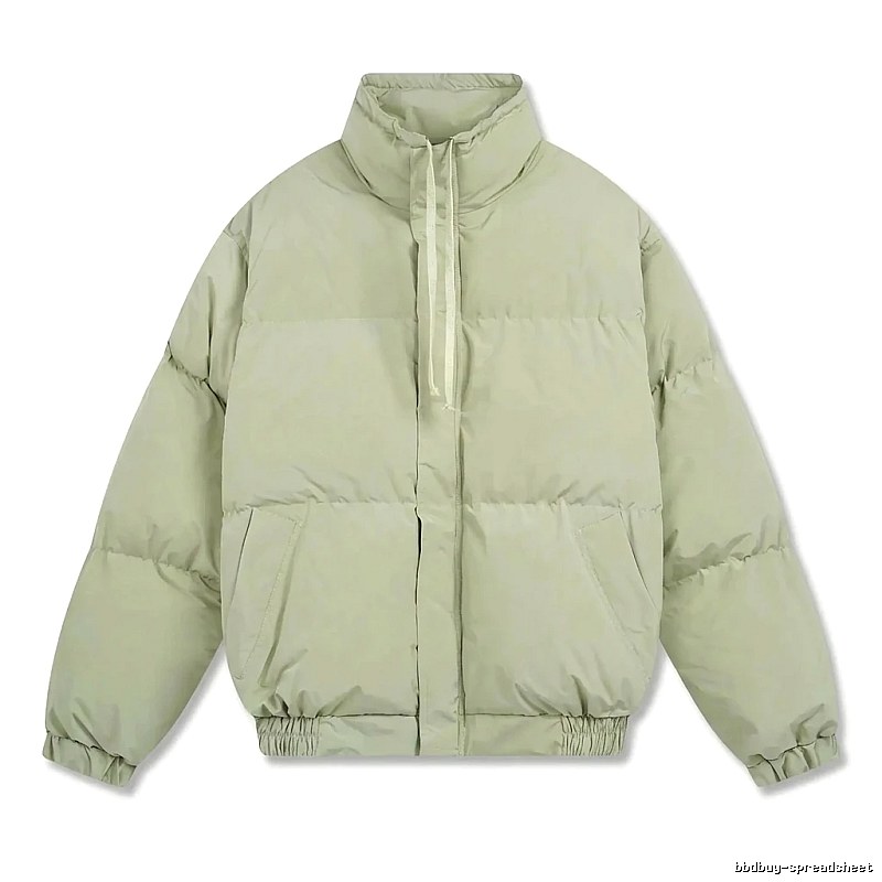 ESSENTIALS trendy brand simple style light green cotton-padded jacket