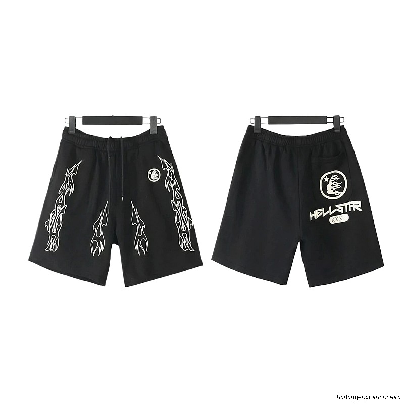 Hellstar dark style printed shorts