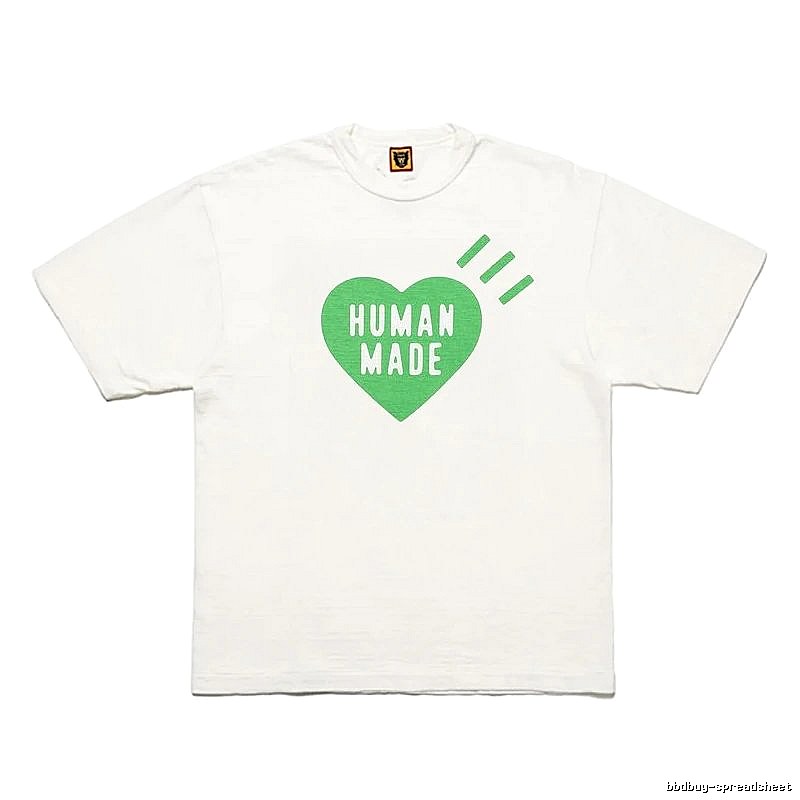Human Made Logo Detail Heart logo T-shirt Black Green Human with Relaxed Feel