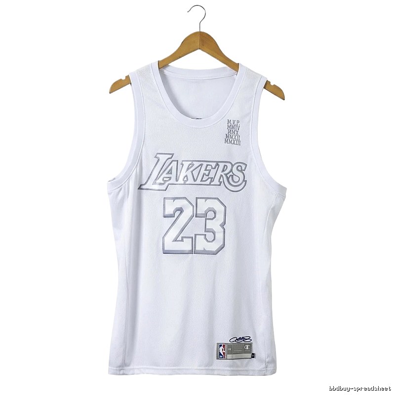 Lakers LBJ retro white vest