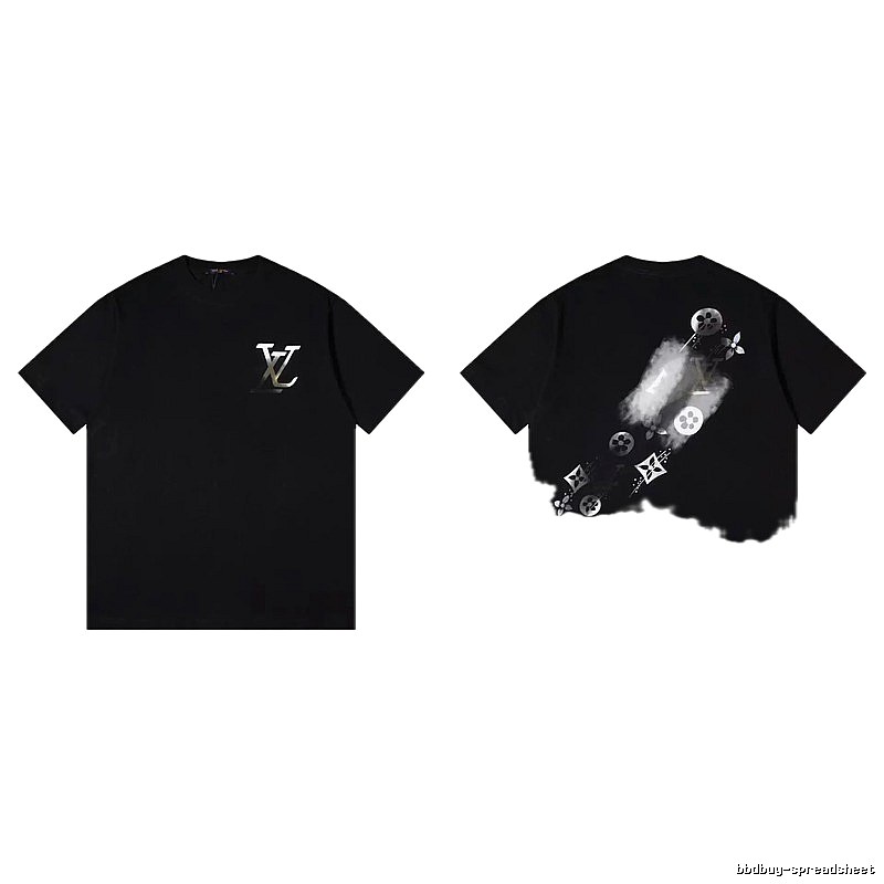 Louis Vuitton Monogram Cool Trendy Style Black Short-sleeve T-shirt