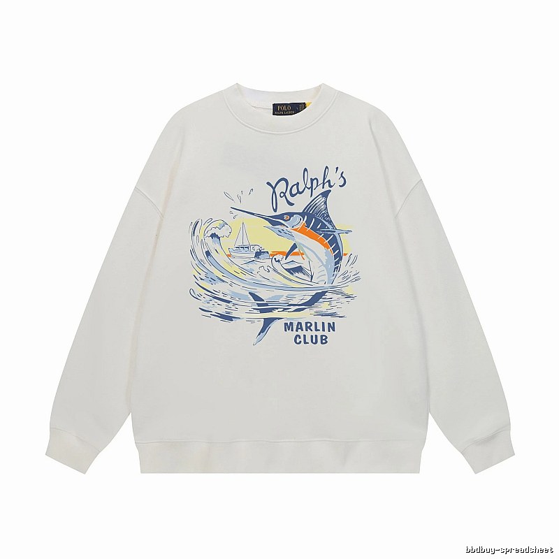 Ralph Lauren Marin Club White Sweatshirt
