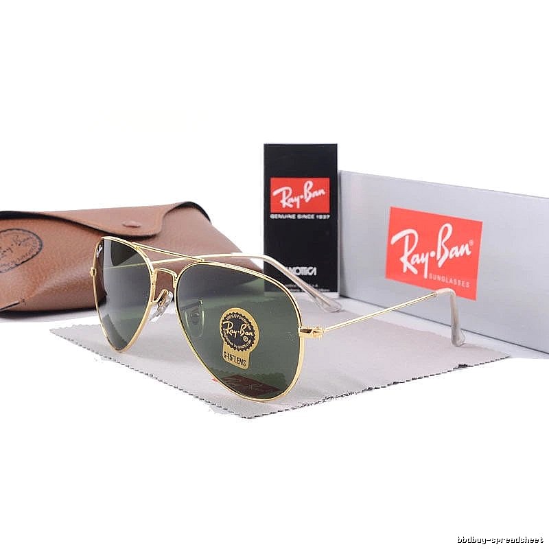 Ray-Ban Premium Style Aviator sunglasses Gold Tone Sunglasses for Minimal Outfits