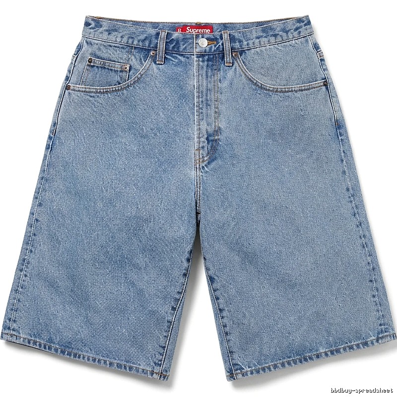 Supreme classic denim blue shorts