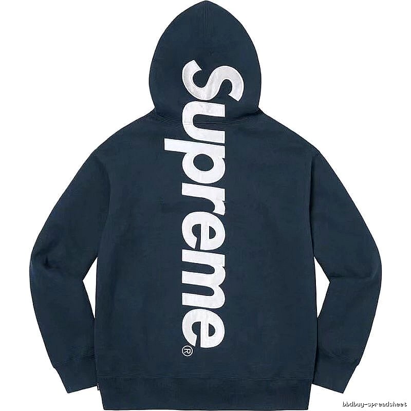 Supreme Premium Style Logo hoodie Gray Red Oversized for Resort Outfits