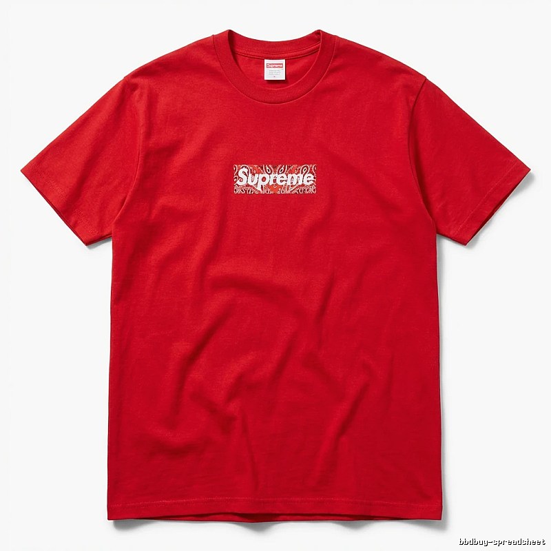 Supreme Printed Trendy Red T-shirt