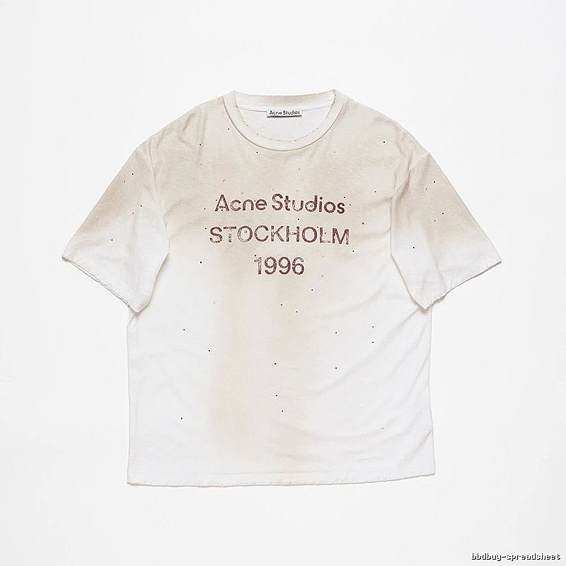 Acne Studios 2090-80 White Style Ac908056 Stockholm Logo T-Shirt Layered Outfit