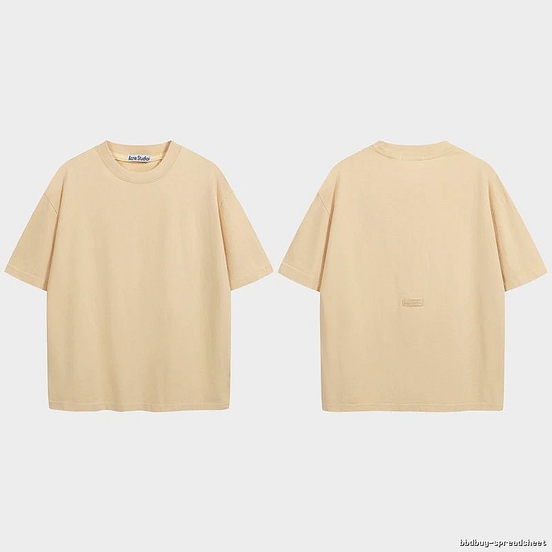 Acne Studios 2090-80 Yellow Style Ac908040 Stockholm Logo T-Shirt Match Day