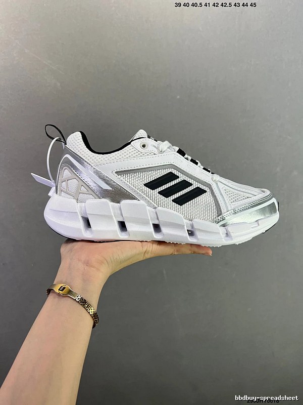 Adidas Cage Runners in White and Black, Finished with Layered Mesh Upper