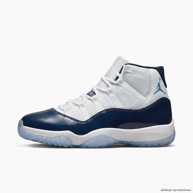 Air Jordan 11 Fashion White-Blue Sneakers