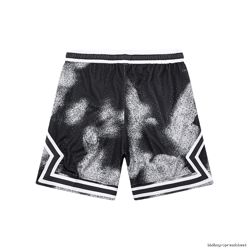 AJ Spray Painting Style Black Shorts