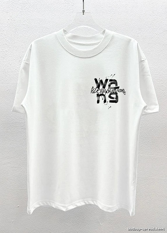 Alexander Wang Graffiti Street Style White T-Shirt