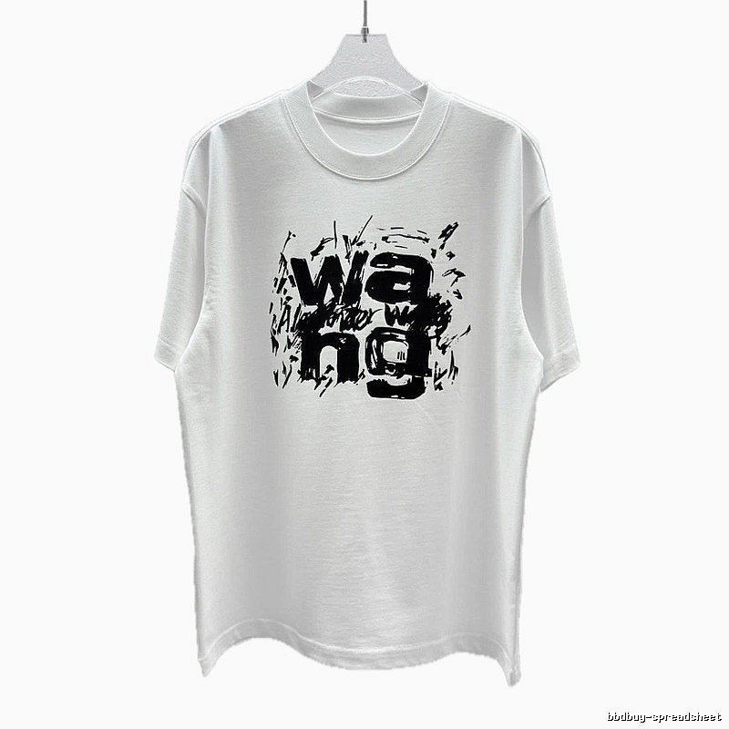 Alexander Wang Graffiti Street Style White T-Shirt