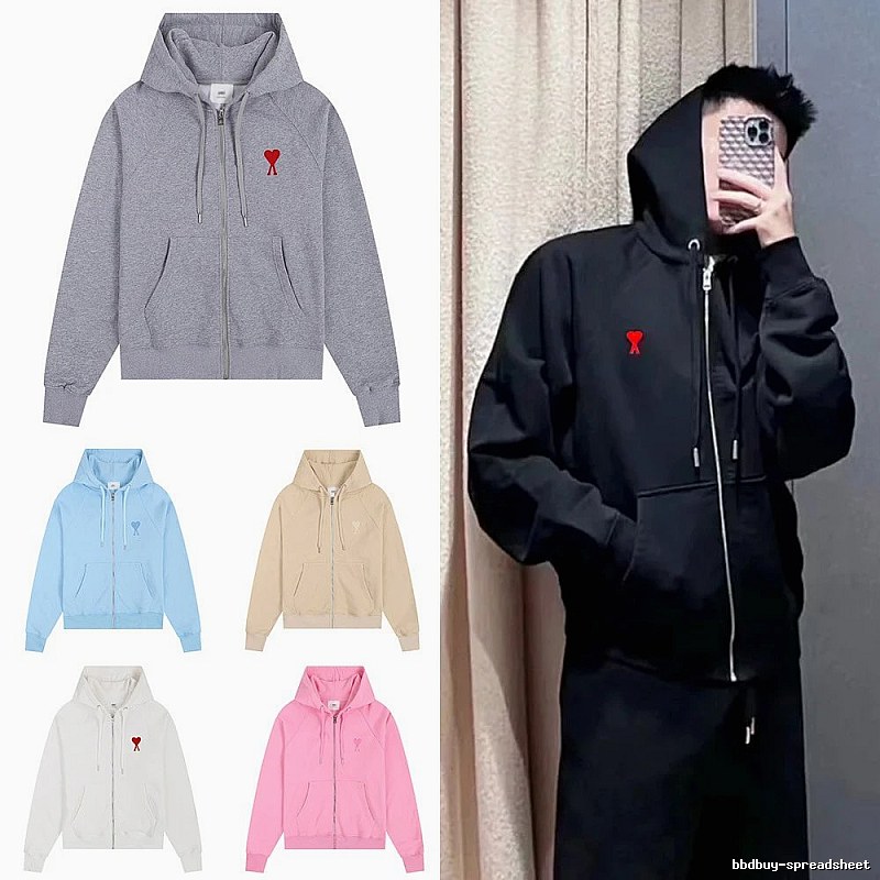 AMI Love Embroidery Trendy Brand Sweatshirt