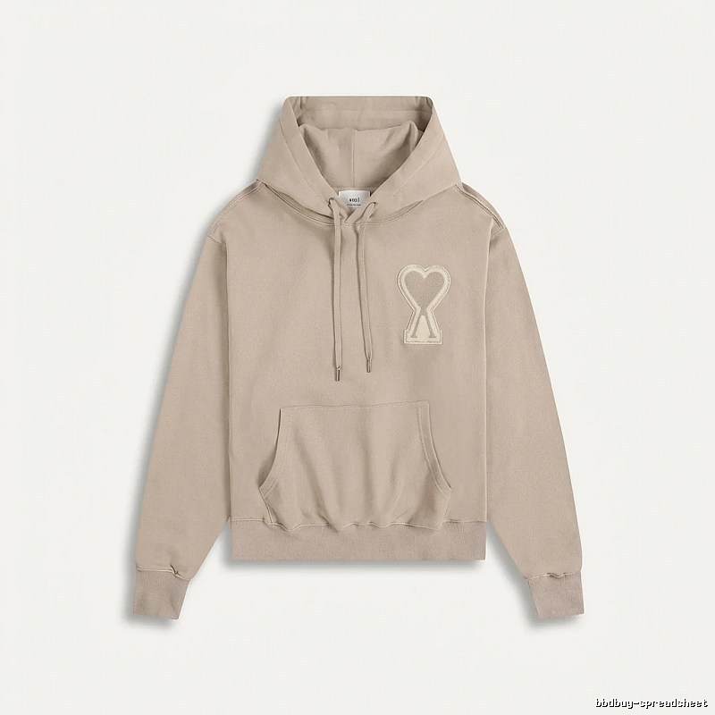 AMI Love Trend Brand Beige Sweatshirt