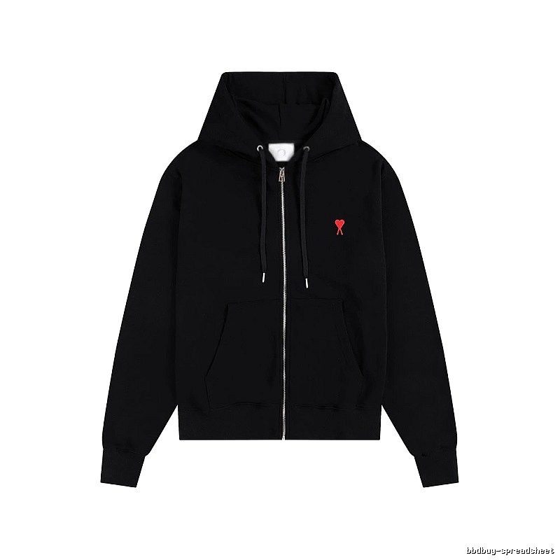 AMI Love Trend Brand Black Hoodie