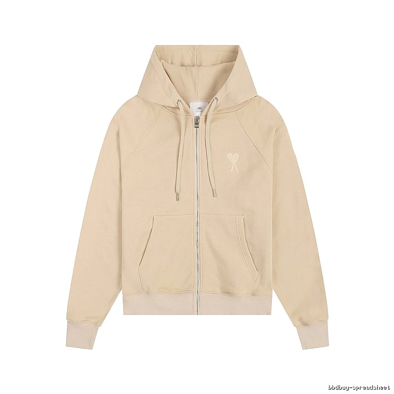 AMI minimalist style beige sweatshirt