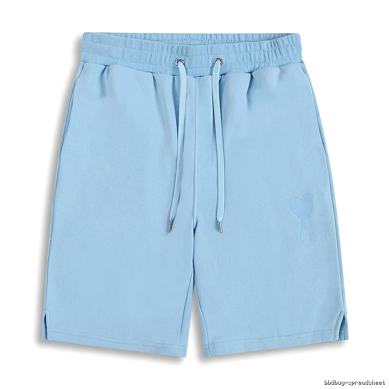 AMI minimalist style light blue shorts