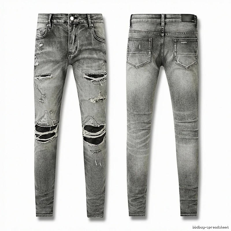 AMI Ripped Trendy Brand Jeans