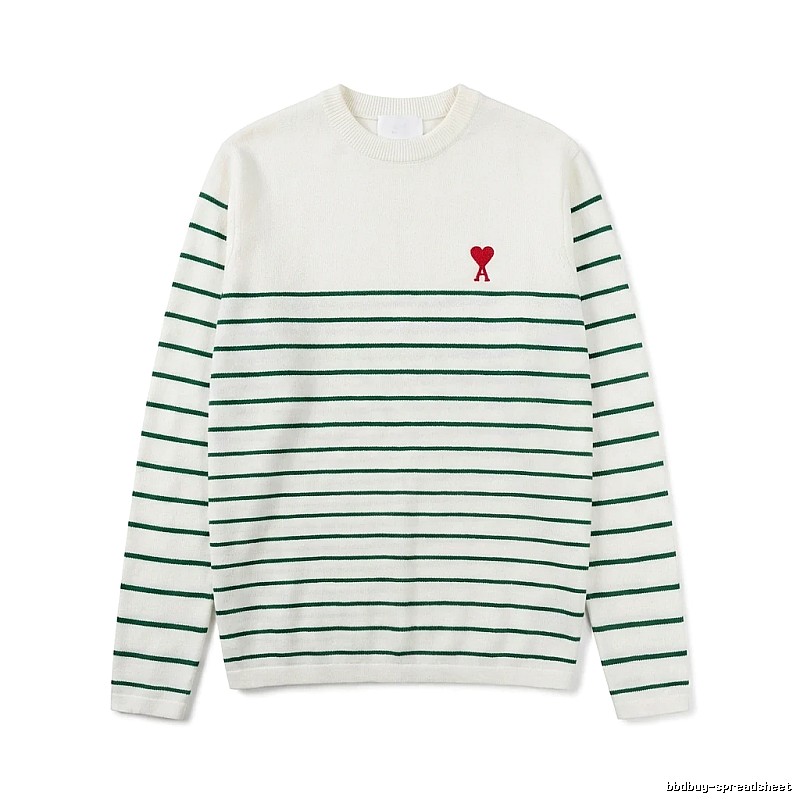 AMI striped white sweater