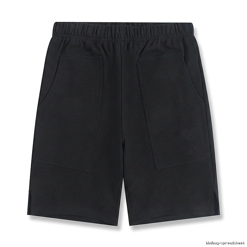 AMI Workwear Style Black Shorts
