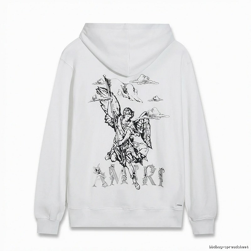 AMIRI Angel Print White Sweatshirt
