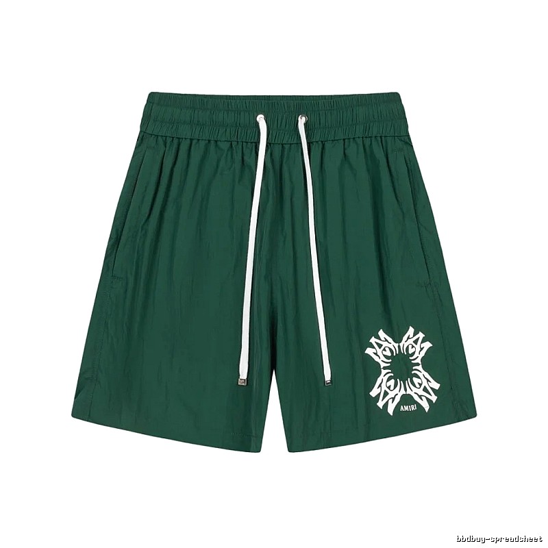 AMIRI casual style dark green shorts