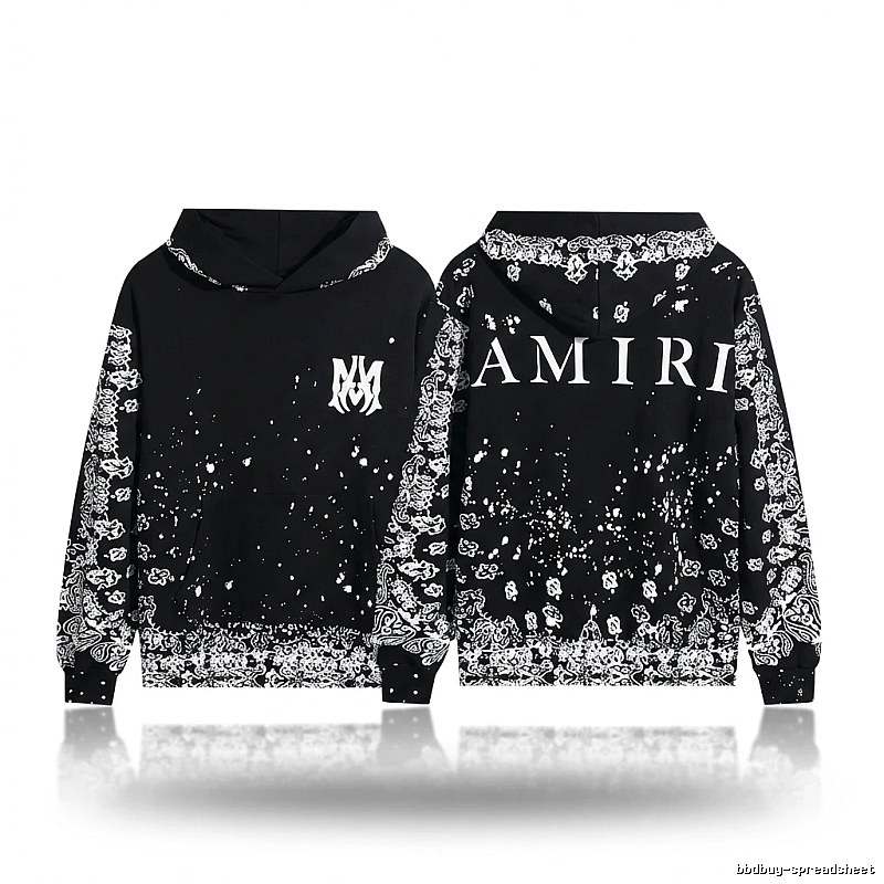 AMIRI Dark Style Cashew Flower Sweatshirt