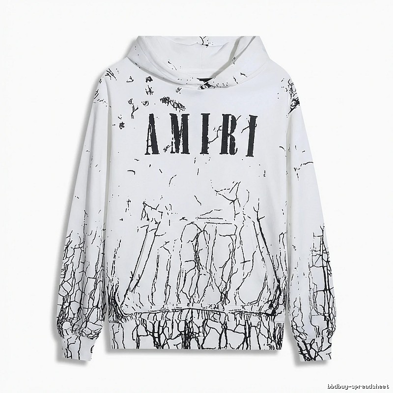 AMIRI Graffiti Style White Sweatshirt