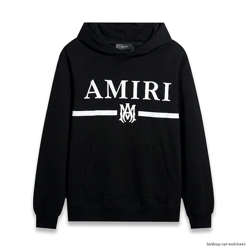 AMIRI Letter Print Black Sweatshirt
