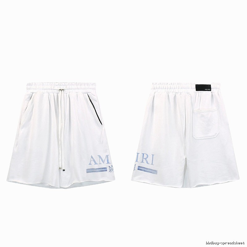 AMIRI Letter Print Street Style White Shorts