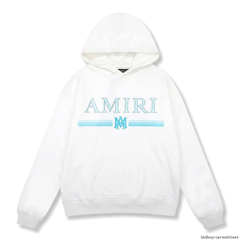 AMIRI letter - printed white hoodie