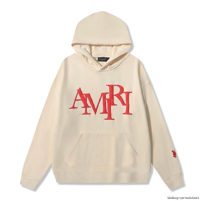 AMIRI Letter Style Beige Sweatshirt