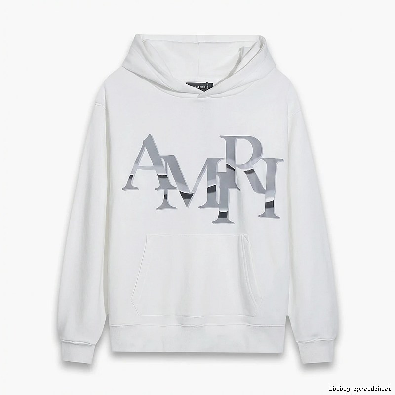 AMIRI Letter Style White Sweatshirt
